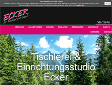 Tablet Screenshot of ecker-tischlerei.at